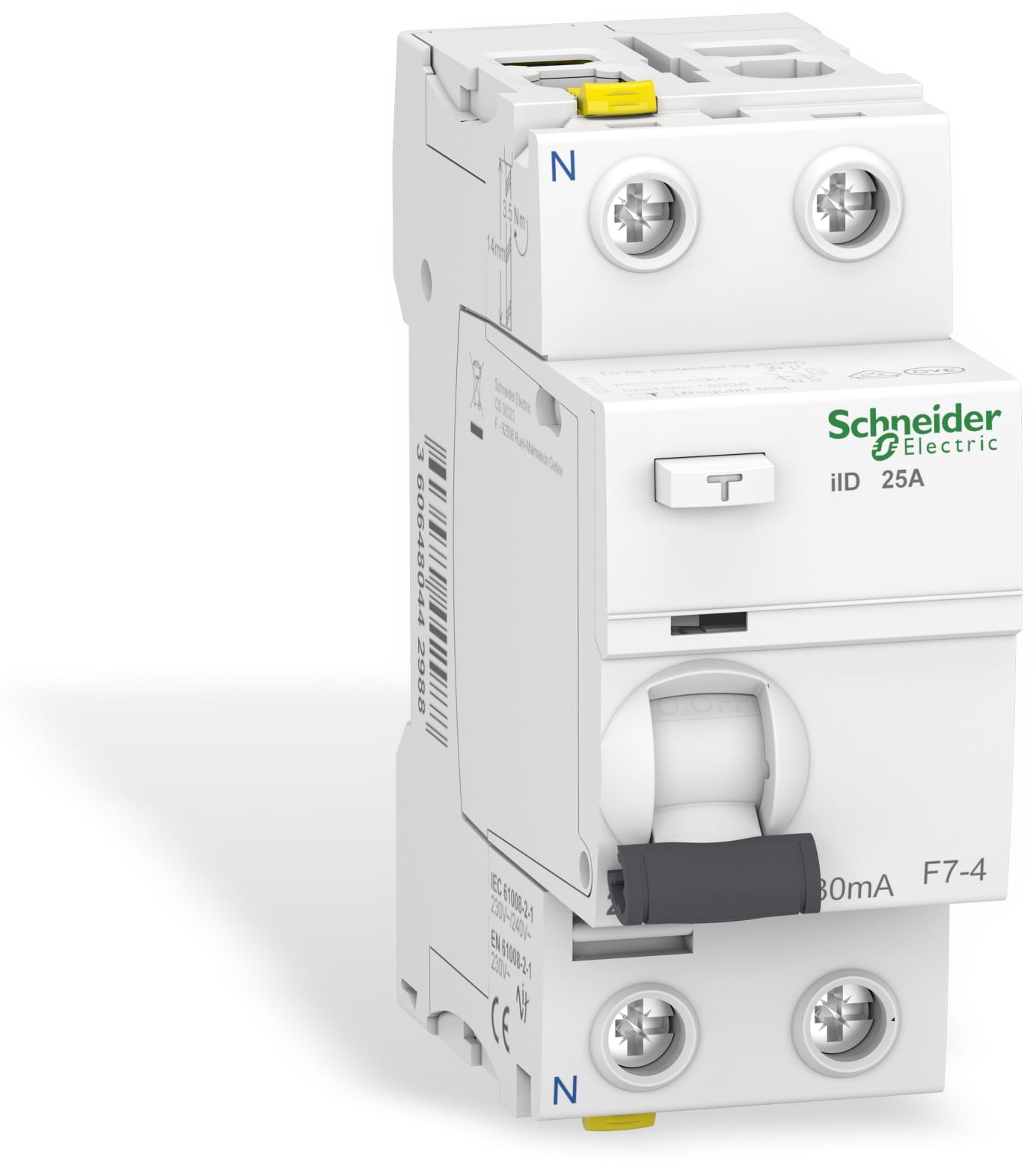 SCHNEIDER ELECTRIC Fehlerstrom-Schutzschalter A9Z21225, 25A