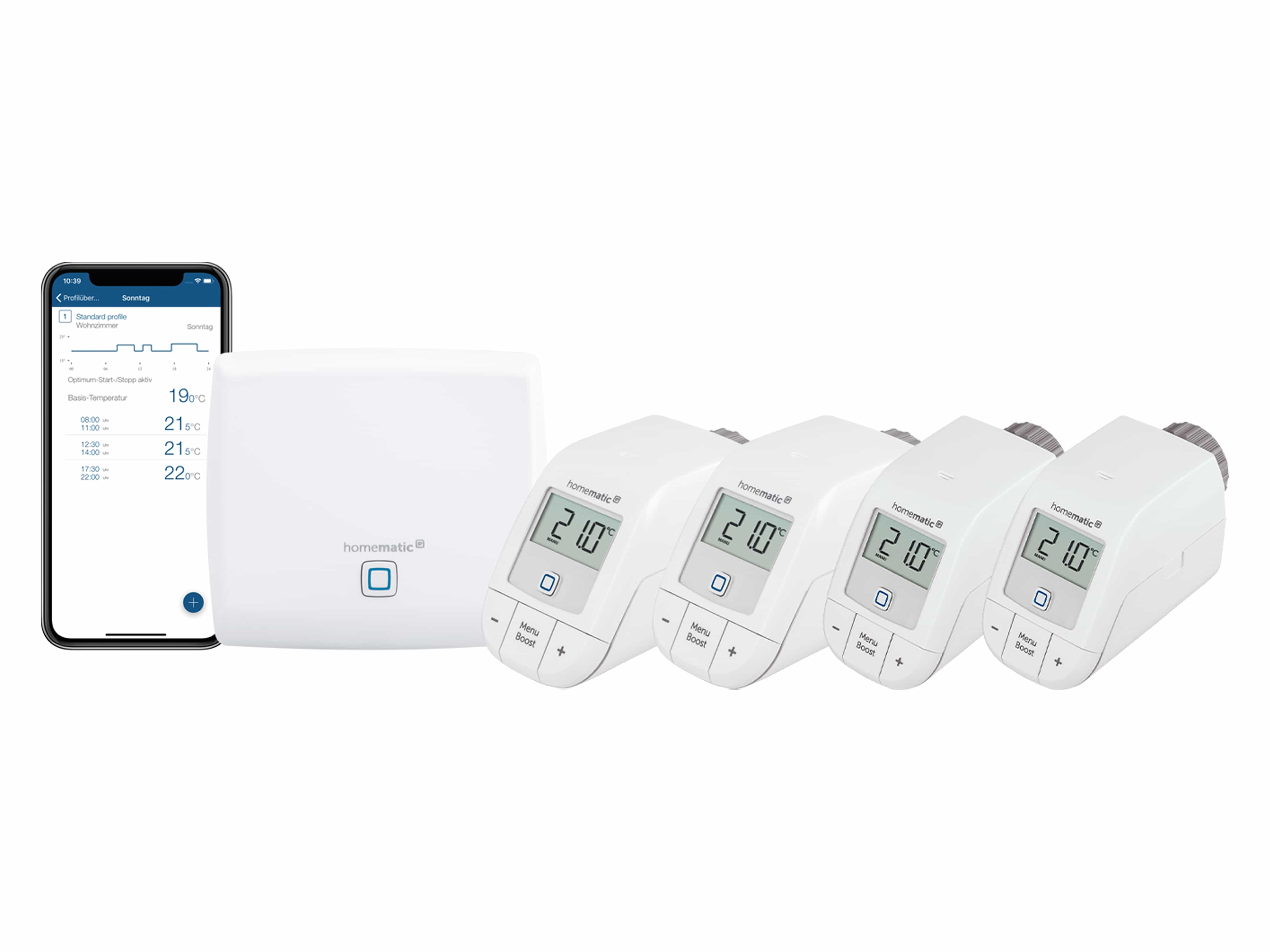 HOMEMATIC IP Starterset Heizen +2x Thermostat Basic
